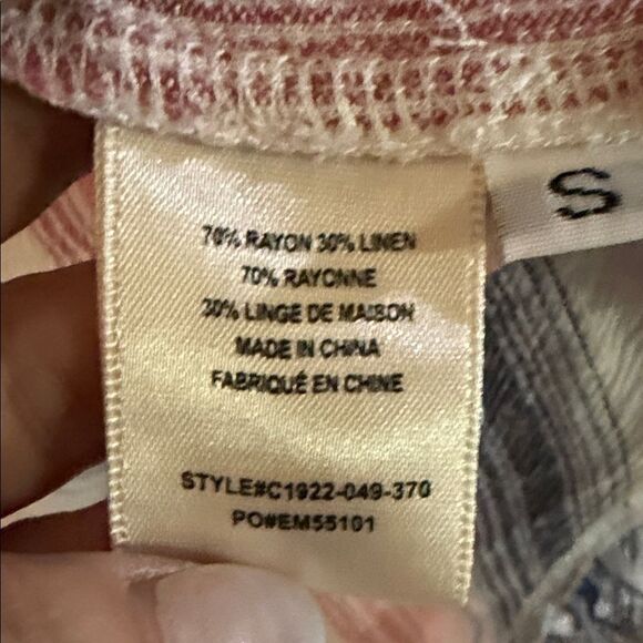 Anthropologie- cloth and stone Striped Sleeveless Midi Dress - Pink, Blue, White - Picture 6 of 8